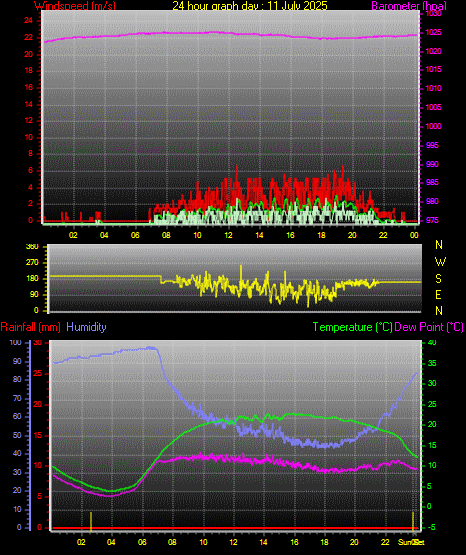24 Hour Graph for Day 11